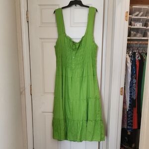 Speed Control Lime Green Midi Dress
